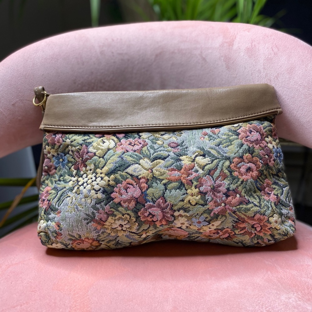Vintage paisley bag- clutch